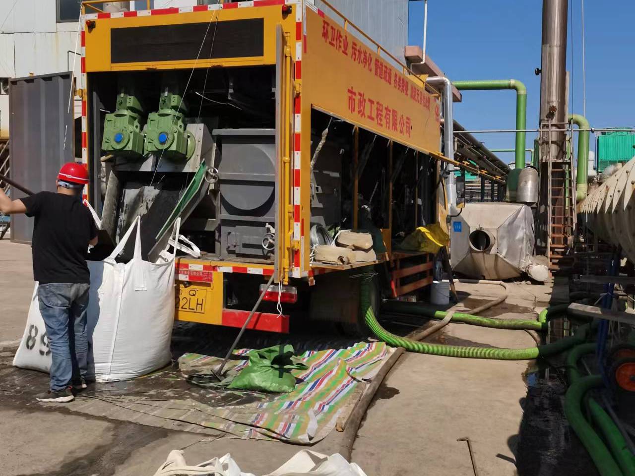 乐清淤泥压干处理